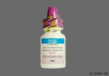 Not applicable - Dipivefrin Hydrochloride 0.1% Ophthalmic Solution
