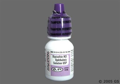 Not applicable - Dipivefrin Hydrochloride 0.1% Ophthalmic Solution