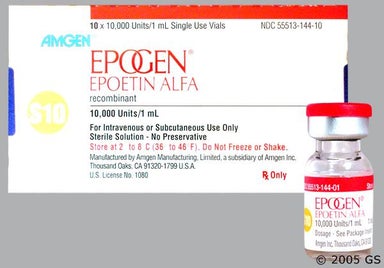 colorless - EPOGEN 10,000units/mL Solution for Injection
