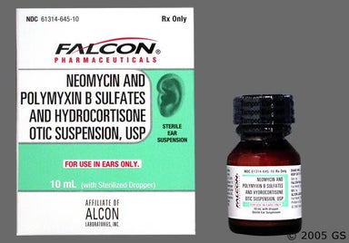 Colorless Not applicable - Neomycin Sulfate/Polymyxin B Sulfate/Hydrocortisone Otic Suspension