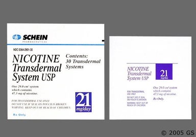 Nicotine 21mg/24hr Transdermal Patch