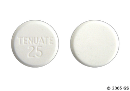 Tenuate Coupon - Tenuate 25mg tablet