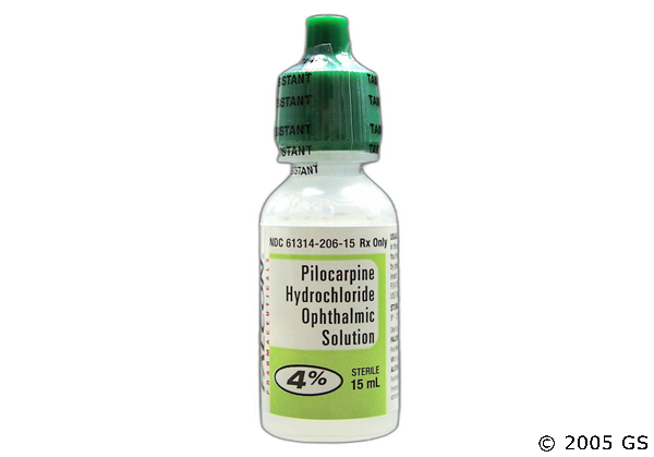 pilocarpine and heart rate