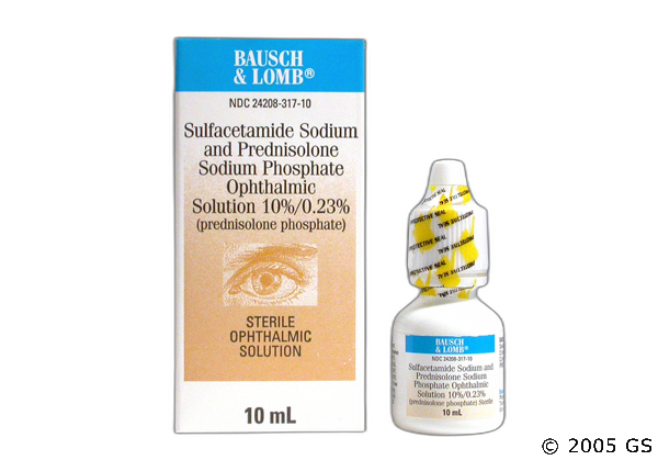 Sulfacetamide/Prednisolone Sodium Phosphate