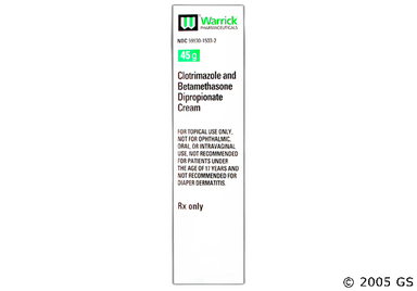 Clotrimazole/Betamethasone Coupon - Clotrimazole/Betamethasone 45g of 1%/0.05% tube of cream