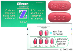 Zithromax Coupon - Zithromax 6 tablets of 250mg z-pak