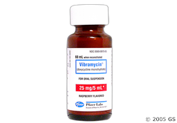 Vibramycin Monohydrate Coupon - Vibramycin Monohydrate 60ml of 25mg/5ml bottle of oral suspension