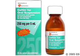 Ceftin Coupon - Ceftin 50ml of 250mg/5ml bottle of oral suspension