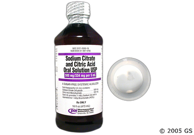 Sodium Citrate/Citric Acid Coupon - Sodium Citrate/Citric Acid 500mg/334mg/5ml ml of oral solution