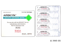 Apokyn Coupon - Apokyn 3ml of 30mg/3ml cartridge