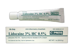 Lidocaine/Hydrocortisone Coupon - Lidocaine/Hydrocortisone 28.35g of 3%/0.5% tube of cream
