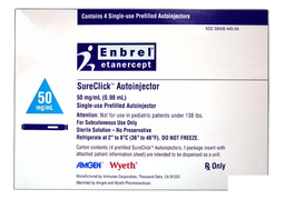 Enbrel Coupon - Enbrel 4 sureclicks of 50mg carton