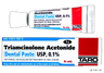 How does triamcinolone dental paste work?
