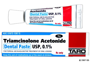 Triamcinolone Coupon - Triamcinolone 5g of 0.1% tube of paste