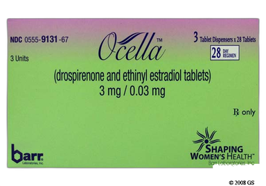Ocella Coupon - Ocella 28 tablets of 3mg/0.03mg package