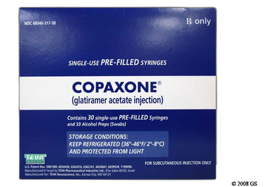 Copaxone Coupon - Copaxone 30 syringes of 20mg/ml carton