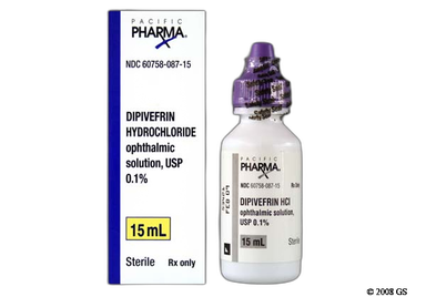Dipivefrin Coupon - Dipivefrin 15ml of 0.1% eye dropper