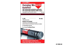 Humalog 50/50 Coupon - Humalog 50/50 five 3ml kwikpens of 100 units/ml carton