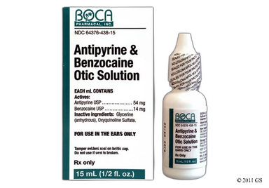 Antipyrine/Benzocaine Coupon - Antipyrine/Benzocaine 15ml of 54mg/14mg/ml ear dropper