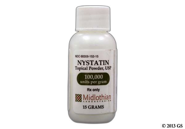 NYSTATIN Topical Powder, 100,000 units/gm, 60 gm 