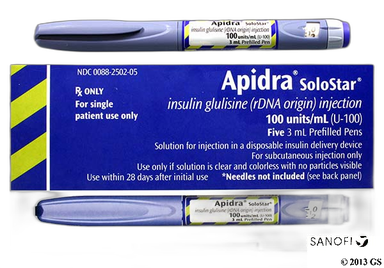 Apidra Coupon - Apidra 5 solostar pens of 3ml carton
