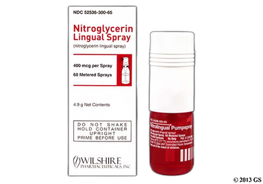Nitroglycerin Coupon - Nitroglycerin 4.9g of 400mcg/spray bottle of spray