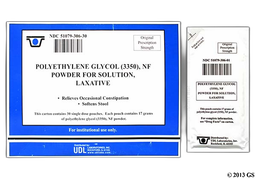 Polyethylene Glycol 3350 Coupon - Polyethylene Glycol 3350 30 packets of 17g/dose carton