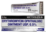 How does ERythromycin eye ointment work?