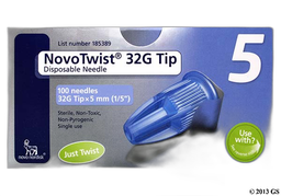 Novotwist Coupon - Novotwist 5mm of 32 gauge pen needle