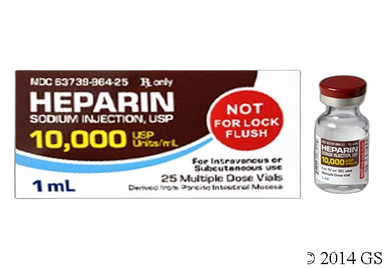 Heparin Sodium Coupon - Heparin Sodium 1ml of 10000 units/ml vial