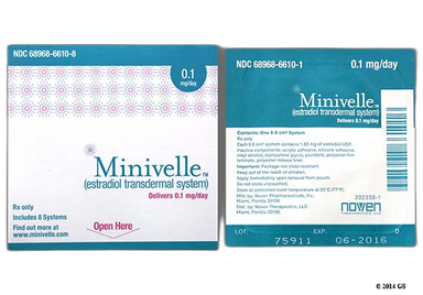Minivelle Coupon - Minivelle 8 patches of 0.1mg package