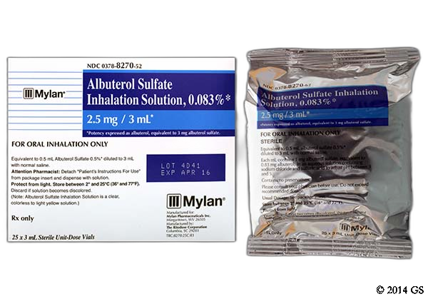 Cost of albuterol vials