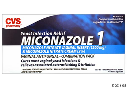 Miconazole 1 Coupon - Miconazole 1 1200mg suppository and 2% cream kit