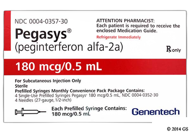 Pegasys Coupon - Pegasys 4 syringes of 180mcg/0.5ml kit