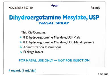 Dihydroergotamine Mesylate Coupon - Dihydroergotamine Mesylate 8 vials of 4mg/ml nasal spray