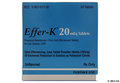 Effer-K Coupon - Effer-K 20meq effervescent tablet