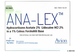 Ana-Lex Coupon - Ana-Lex 24 tubes of 2%/2% cream kit