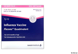 Fluzone Quadrivalent Coupon - Fluzone Quadrivalent 0.25ml pediatric dose of  syringe