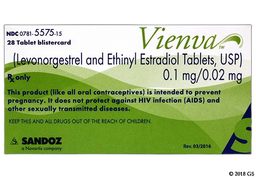 Vienva Coupon - Vienva 28 tablets of 0.1mg/0.02mg package