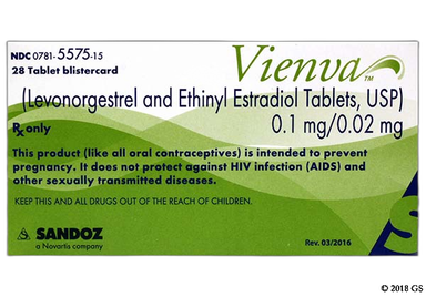 Vienva Coupon - Vienva 28 tablets of 0.1mg/0.02mg package