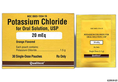 Potassium Chloride Coupon - Potassium Chloride 20meq packet