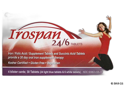 Irospan Coupon - Irospan 30 tablets of 100mg/155mg dose pack