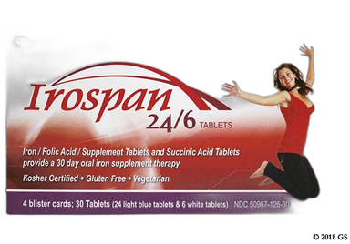 Irospan Coupon - Irospan 30 tablets of 100mg/155mg dose pack