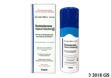 Testosterone Coupon - Testosterone 90ml of 30mg/1.5ml bottle of topical solution