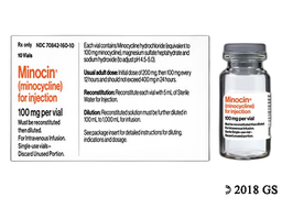 Minocin Coupon - Minocin 100mg of  vial