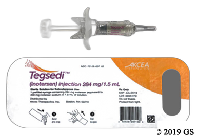 Tegsedi Coupon - Tegsedi 1 prefilled syringe of 284mg/1.5ml carton