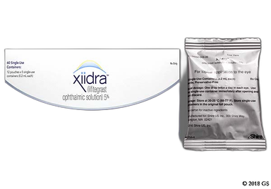 Xiidra Coupon - Xiidra 60 ampules of 5% carton
