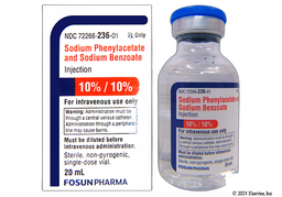 Sodium Phenylacetate/Sodium Benzoate Coupon - Sodium Phenylacetate/Sodium Benzoate 20ml of 10%/10% vial