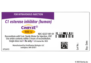 Cinryze Coupon - Cinryze 500 units of  vial