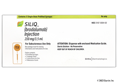 Siliq Coupon - Siliq 2 syringes of 210mg/1.5ml carton